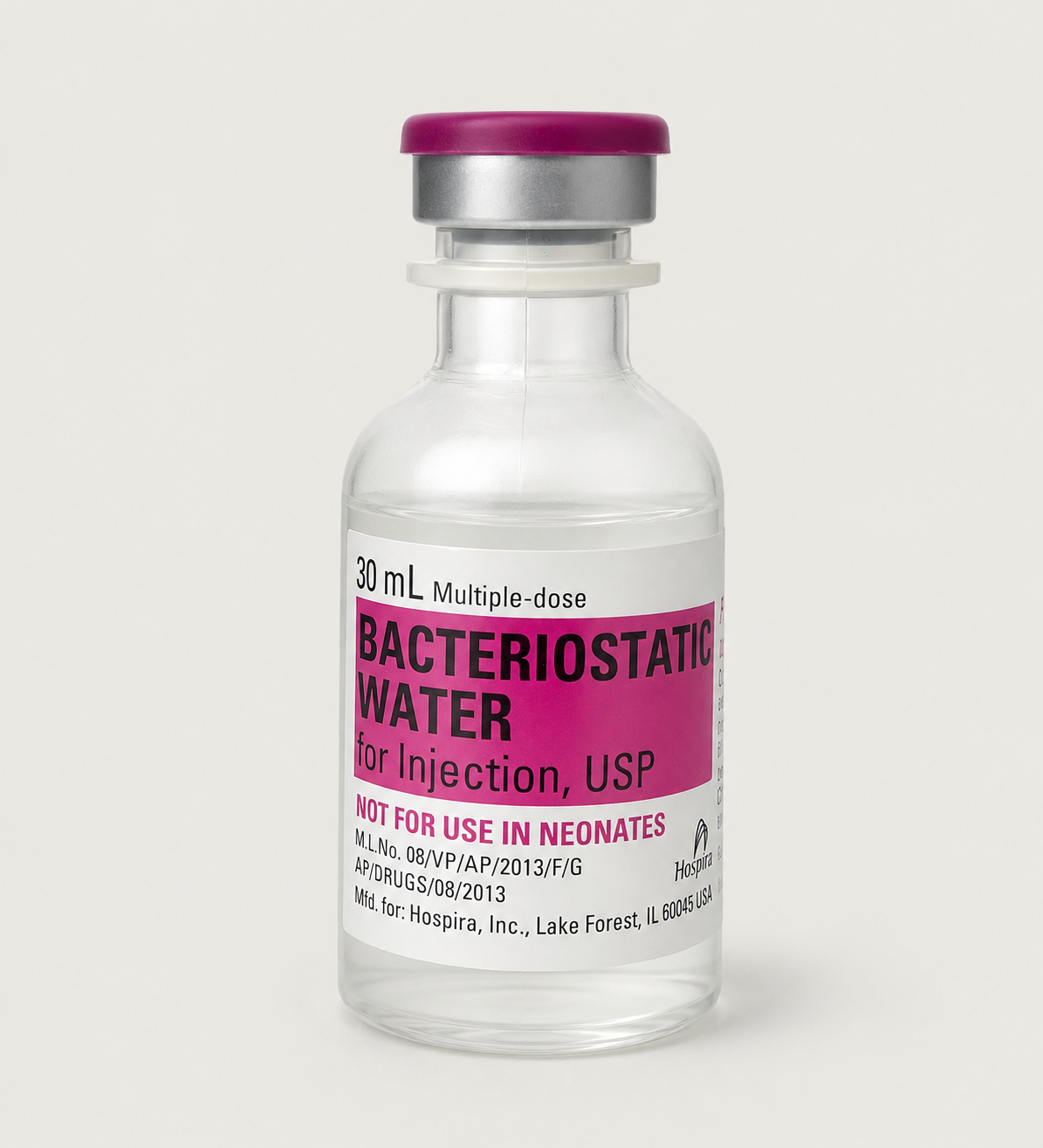 Hospira Bacteriostatisch water 30ml Hospira Bac1 1