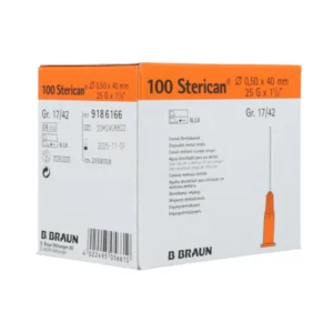 sterican dentale naald 25g oranje 0 5x40mm 100 stuks